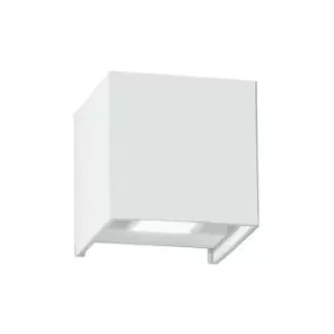 Image of Fan Europe DELTA Outdoor LED 2 Light Up Down Light White, IP54 650lm 3000K 10x10x10cm