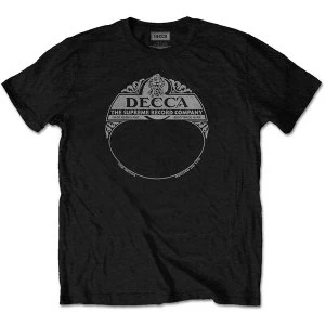 Image of Decca Records - Supreme Label Unisex Medium T-Shirt - Black
