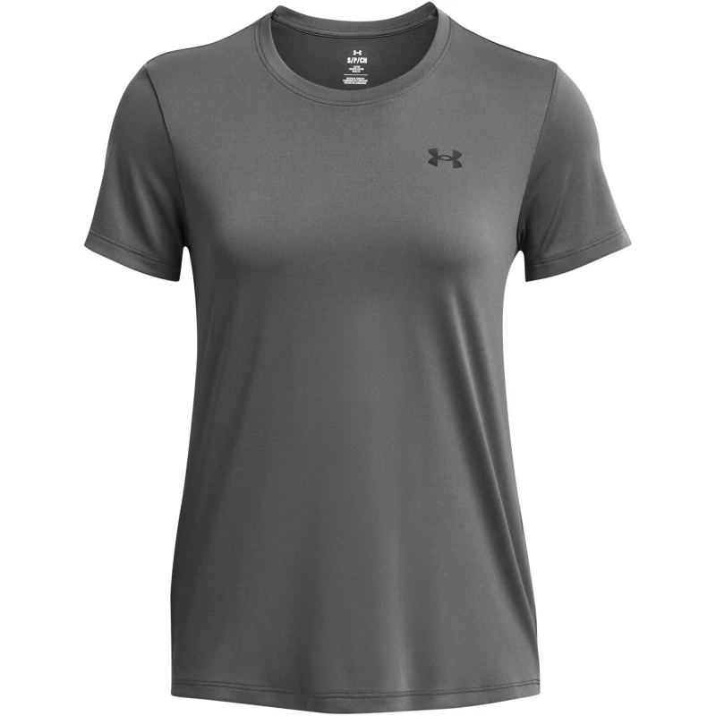 Image of Under Armour Womens Tech Solid Short Sleeve Performance Gym Top Cstlerck/Black female 8 (XS)