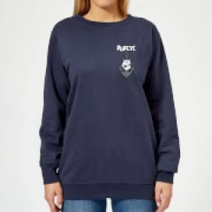 Image of Popeye Anchor Womens Sweatshirt - Navy - S