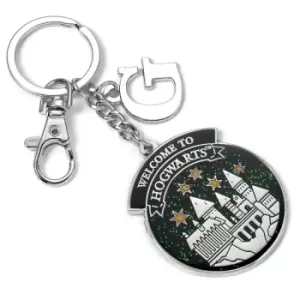 Image of Harry Potter Personalised Hogwarts Keyring G Initial