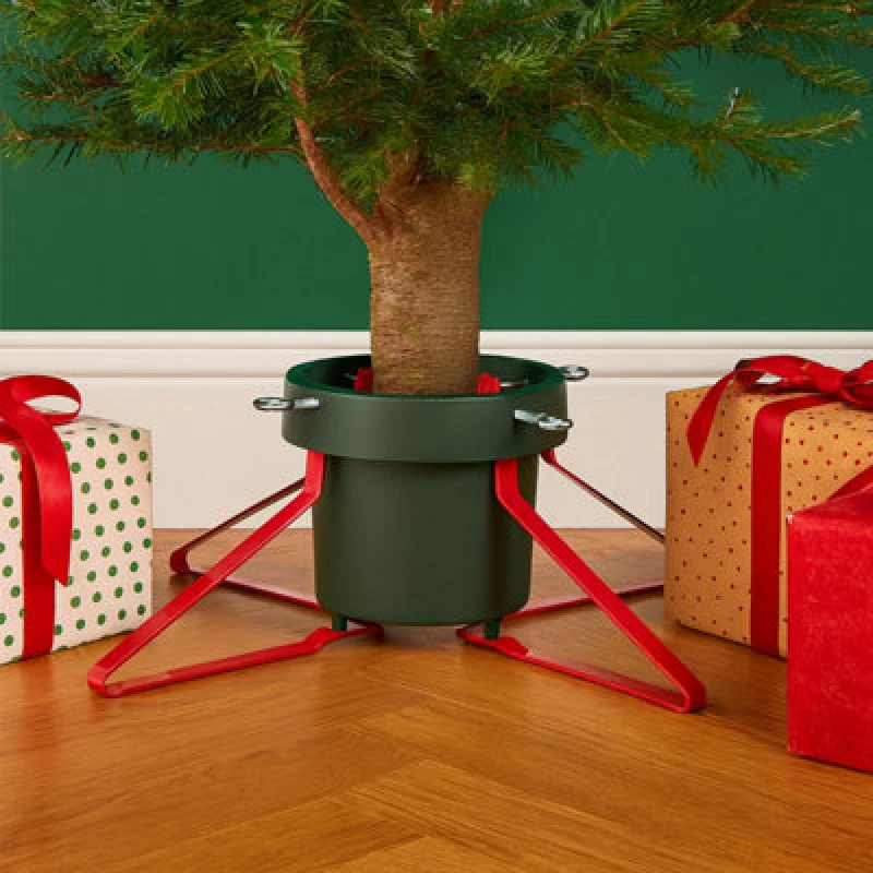 Image of Neo Christmas Tree Stand For Real Trees Up To 8ft Extra Large Heavy Duty Metal Base