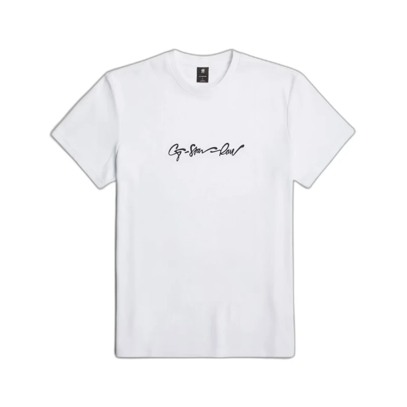 Image of G-Star T-Shirt G-Star G-Script Blanc Male L