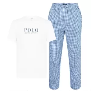 Image of Polo Ralph Lauren Polo Ralph Lauren Gingham PJ Set Mens - Blue