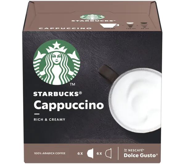 Image of Starbucks Dolce Gusto Cappuccino Coffee 12 Pods