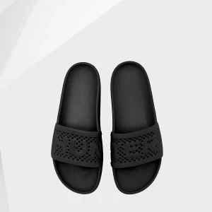 Image of Hunter Womens Original Lightweight Moulded Sliders - Black - UK 4
