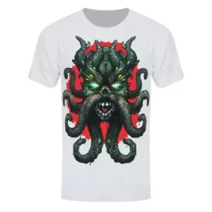 Image of Grindstore Mens Cosmic Octopus T-Shirt (M) (White)