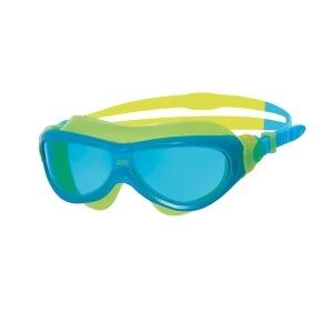 Image of Zoggs Junior Phantom Mask Blue/Yellow/Tint Junior