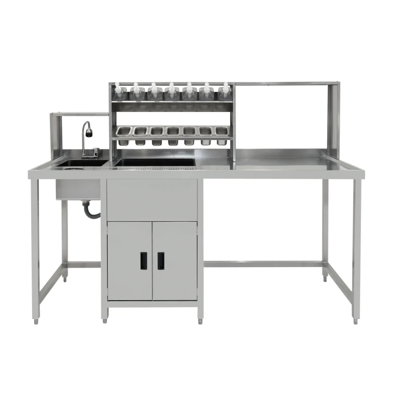 Image of Monstershop Bubble Tea Workstation in Silver Silver Unisex