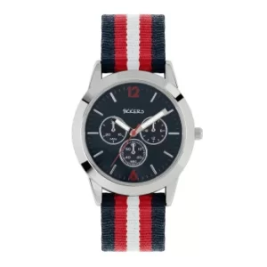 Image of Tikkers Kids Sporty Stripe Canvas Strap Watch