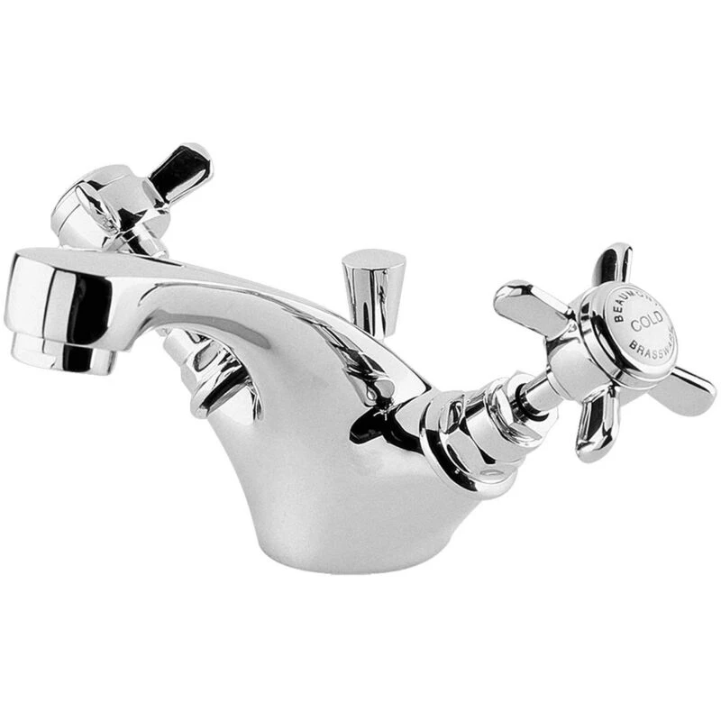 Image of nuie Mono Basin Mixer With Pop-Up Waste - Chrome, Silver I345X