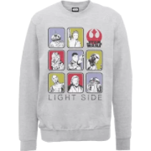 Image of Star Wars The Last Jedi Light Side Grey Sweatshirt - M - Grey