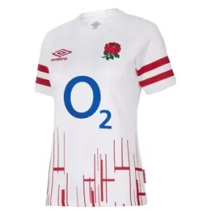 Image of Umbro England Rugby Home Replica Shirt 2022/2023 Womens - White