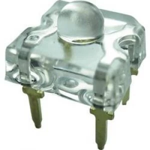 Image of LED wired Blue Rectangular 7.6 x 7.6 mm