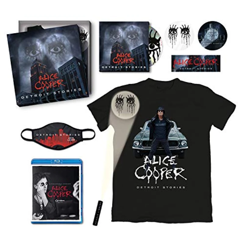 Image of Alice Cooper Detroit Stories Limited Edition Box Set 1CD + 1 Bluray Silver