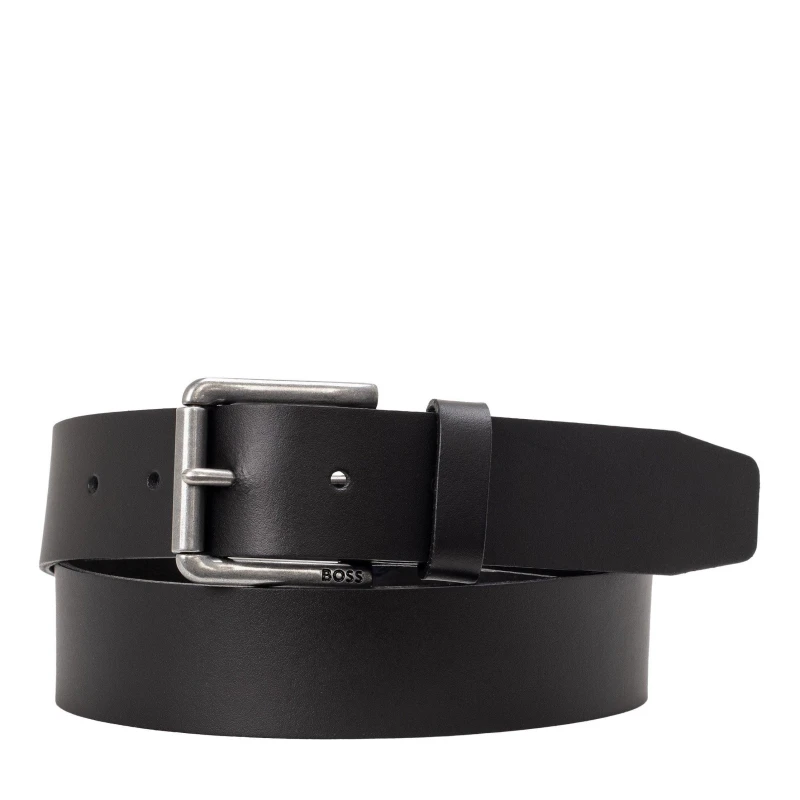 Image of Boss Mens Joris Leather Belt Black 001 male 32-34W 95