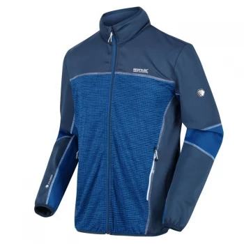 Image of Regatta Blue 'Yare III' Full Zip Softshell Stretch Jacket - S