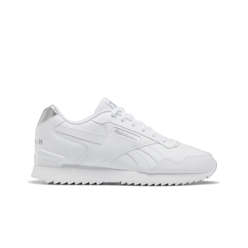 Image of Reebok Royal Glide Ripple Clip Ladies Trainers - White White 3