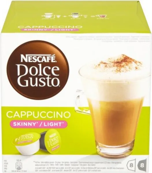 Image of Nescafe Dolce Gusto Skinny Cappuccino Coffee Pack of 48 Pods