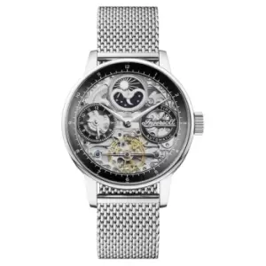 Image of Ingersoll The Jazz 1892 Automatic Black Dial Silver Steel Bracelet Mens Watch I07708