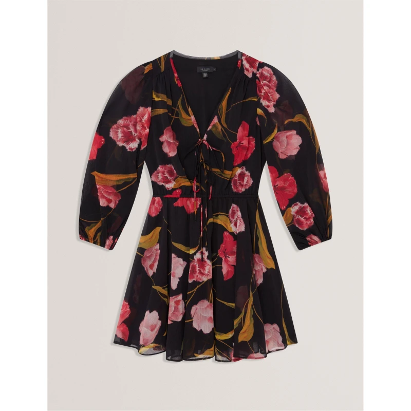 Image of Ted Baker Womens Long Sleeve Blouse Black female 6 (2X)