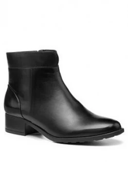 Image of Hotter Hamilton Wide Fit Ankle Boots, Black, Size 6, Women