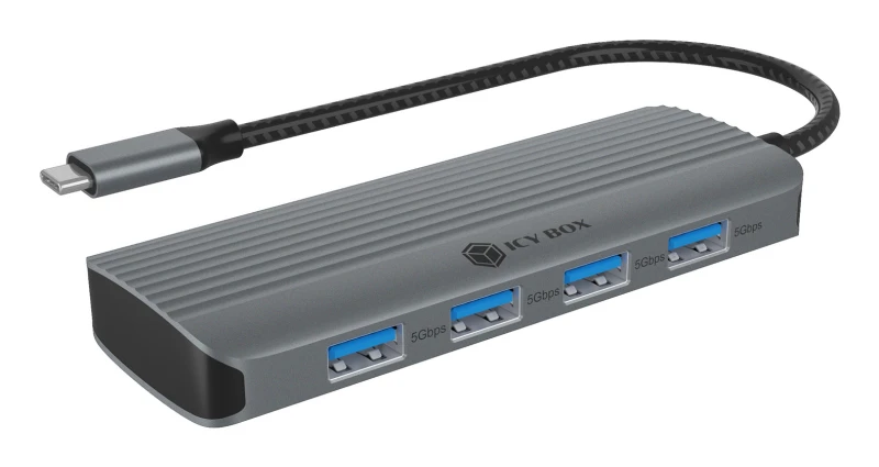 Image of ICY BOX IB-DK4022a-CPD Wired USB 3.2 Gen 1 (3.1 Gen 1) Type-C Aluminiu