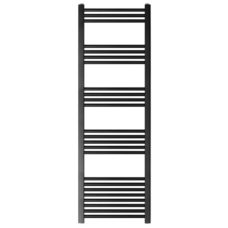 Image of Balterley Straight Heated Towel Rail Radiator, 1080W, 600 x 1600mm, Matt Black Unisex