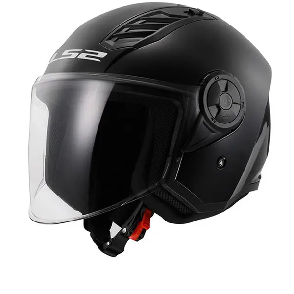 Image of LS2 OF616 Airflow II Solid Gloss Black 06 Jet Helmet Size M