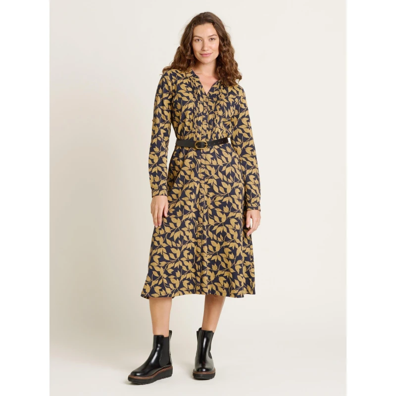 Image of Brakeburn Charlotte Midi Shirt Dress Multi