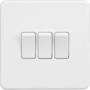 Image of MLA Knightsbridge 10AX 3 Gang 2-Way Switch Matt White - SF4000MW