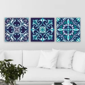 Image of P533542393 Multicolor Decorative Canvas Painting (3 Pieces)