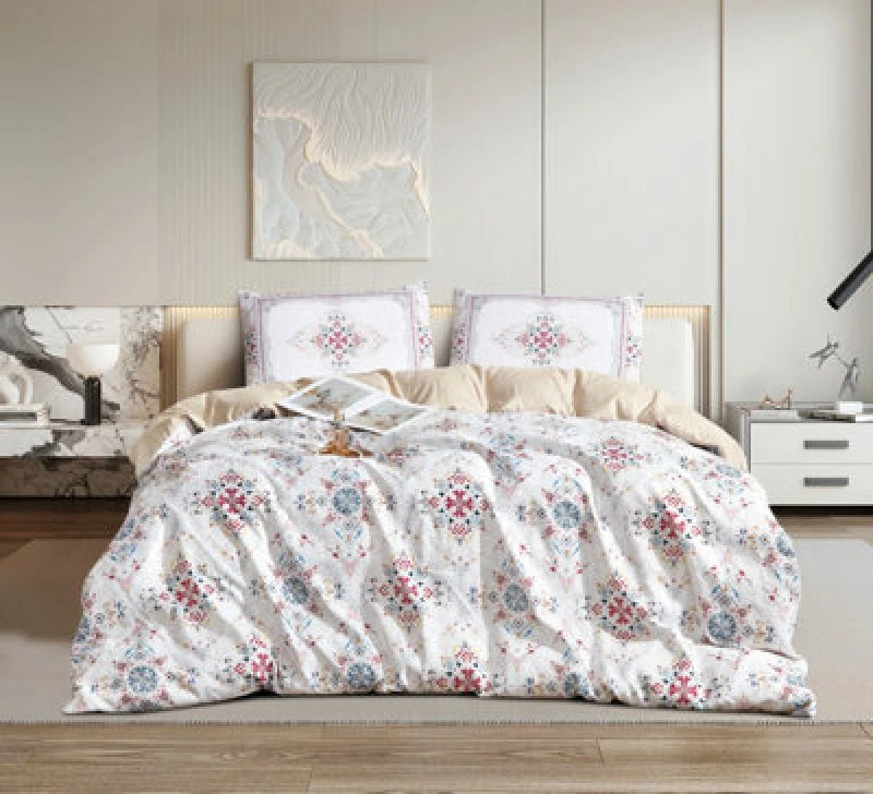 Image of Ezysleep Ezysleep Olivia Floral Printed Duvet Set Size: Double Multi Double Unisex 0721545366030
