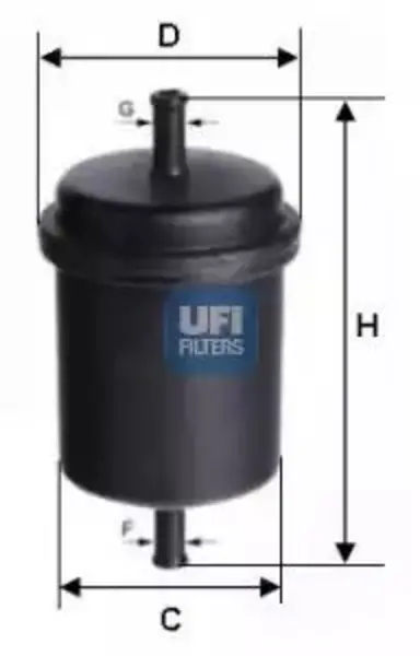 Image of UFI 31.512.00 Fuel Filter Petrol