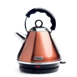 Image of Haden Boston 1.7L Cordless Pyramid Kettle 189721 In Copper