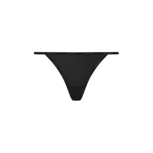 Image of Calvin Klein Sheer Marq Thong - Black 8