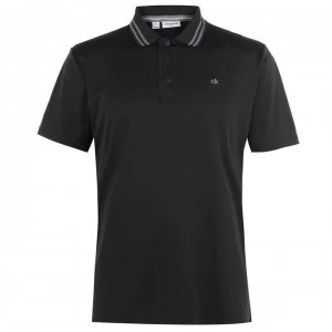 Image of Calvin Klein Golf Madison Technical Golf Polo - Charcoal Marl