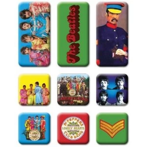 Image of The Beatles - Sgt Pepper Fridge Magnet Set