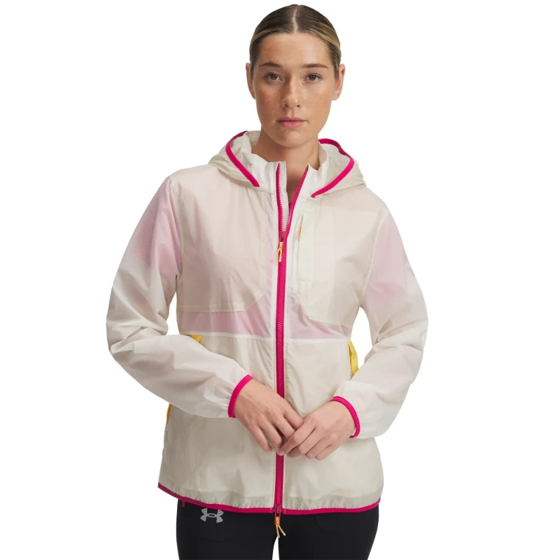 Image of Womens waterproof jacket Under Armour Launch Gris Female S
