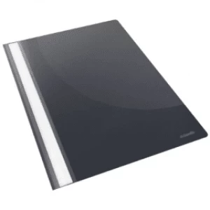 Image of Esselte Vivida A4 Plastic Folder Black - (5 Pack)