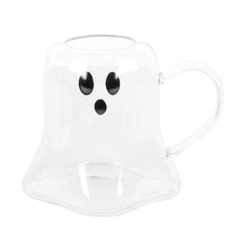 Image of Something Different Something Different Ghost Glass Mug in Clear Clear One Size Unisex 5063527899927