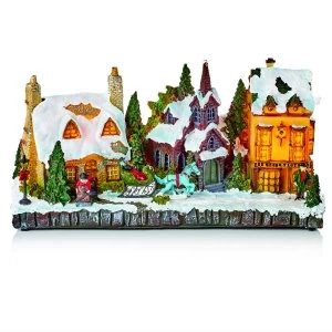 Image of Premier Decoration Ltd Premier Illuminated Queen Vic Pub Scene Ornament