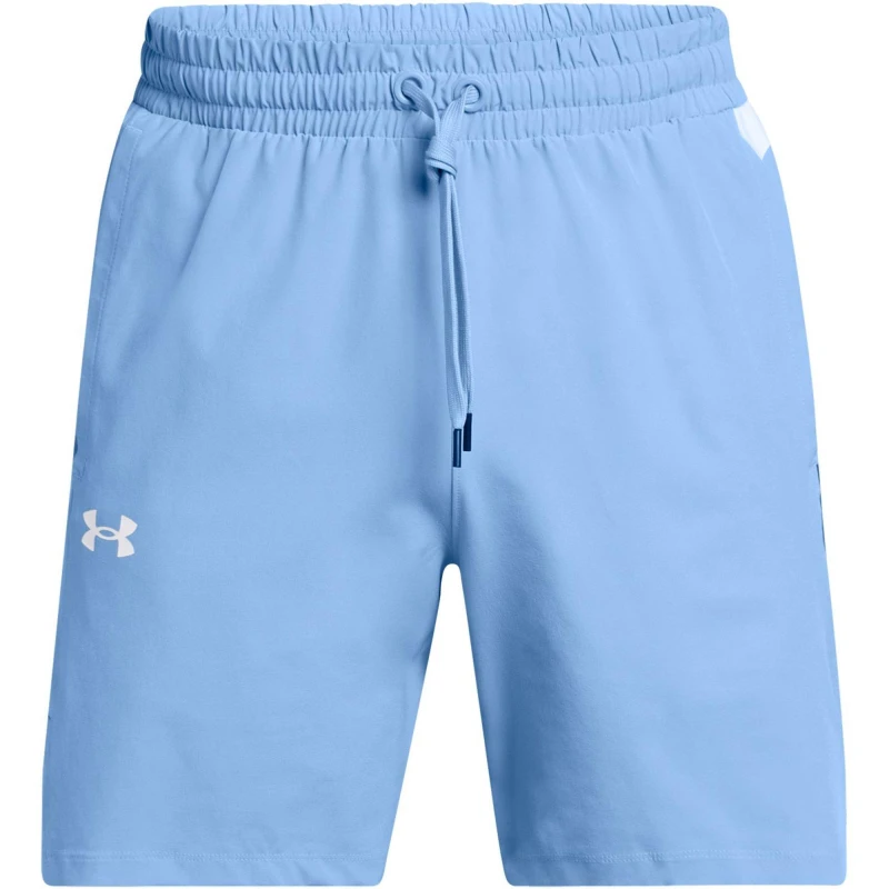 Image of Under Armour Mens Baseline Woven Basketball Shorts Blue male S
