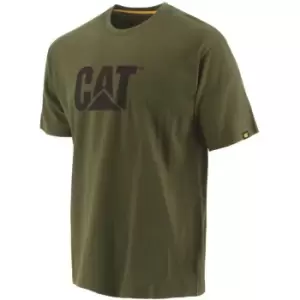 Image of Caterpillar Trademark Logo T-Shirt Chive - Medium