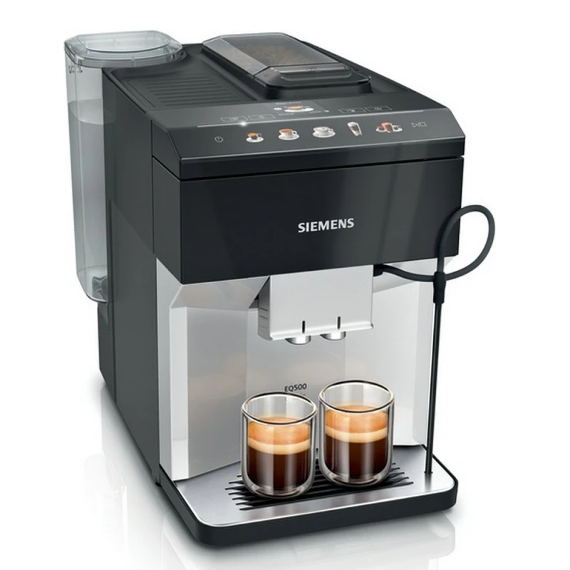 Image of Siemens TP515GB1 EQ500 Bean-to cup Coffee Machine Black Milk Frother & Touch Display TP515GB1 Black,Silver
