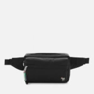 Image of Paul Smith Mens Zebra Logo Canvas Bumbag - Black