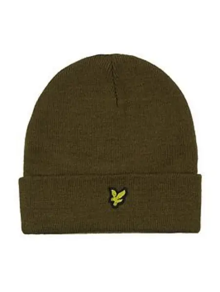 Image of Lyle & Scott Boys Lyle Eagle Beanie - Dark Olive