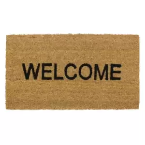 Image of JVL Welcome Latex Coir Mat, 33.5x60cm