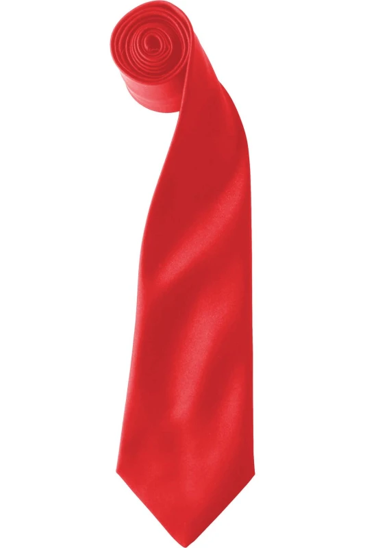Image of Premier Premier Men Colours Satin Clip Tie Pack of 2 in Red Red One Size Male 5059269299705