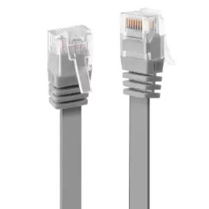 Image of Lindy 0.3m Cat.6 U/UTP Flat Cable, Grey
